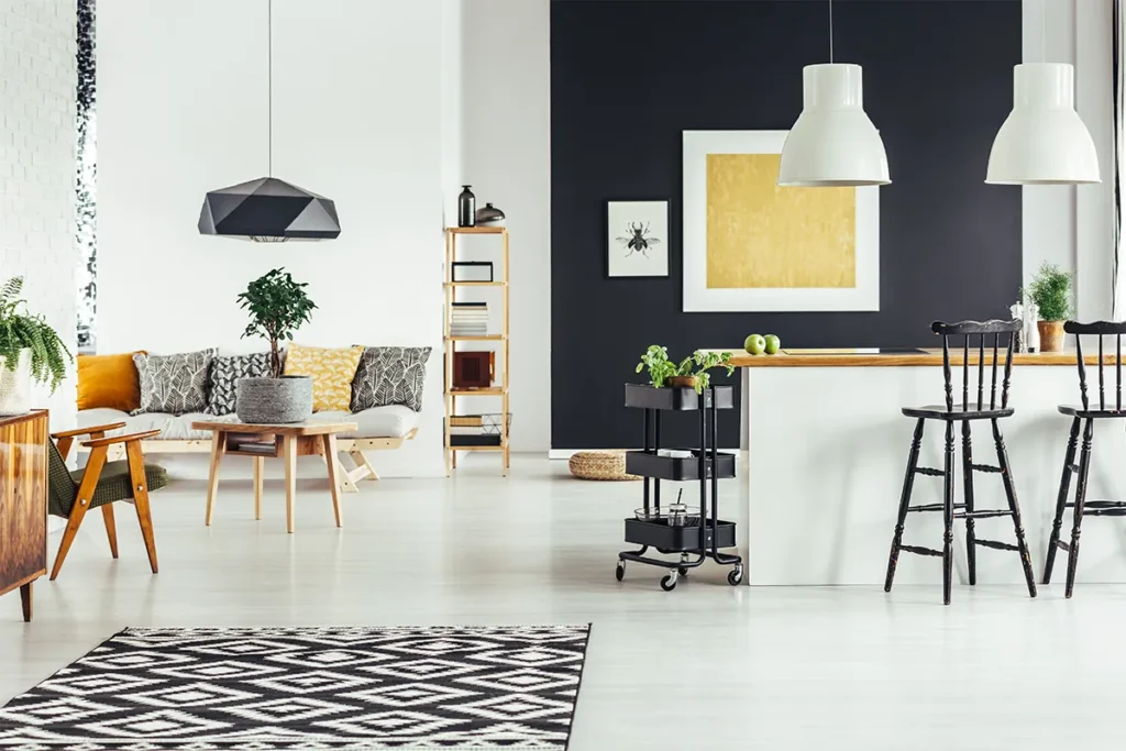 Professional residential painting services in Kamloops BC - Modern interior living room